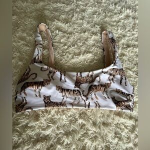 Aerie Tan and‎ Brown Swim top